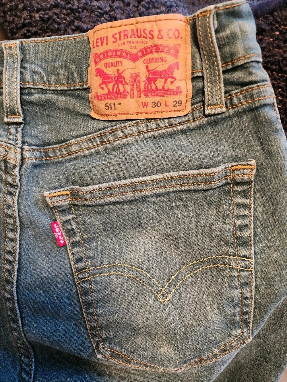 Levi's Blue Jeans 511 Size 30x27